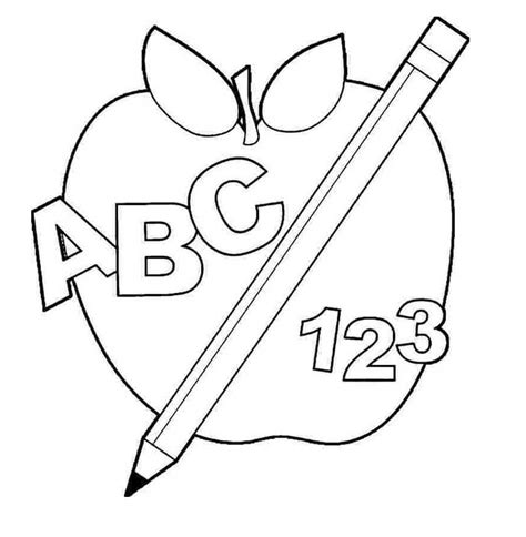 simple abc coloring page  printable coloring pages  kids