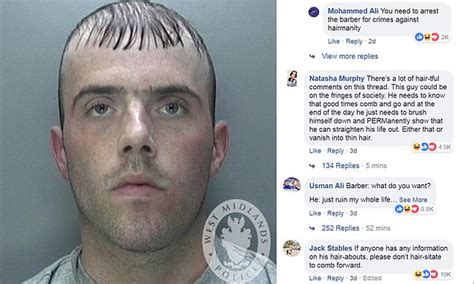 Public Mocks Police Mugshot Of Wanted Man Due To His Bizarre Haircut