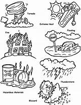 Tornado Coloring Pages Worksheet Disasters Kids Printable Books sketch template