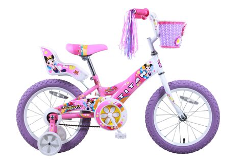 titan girls flower princess bmx bike pink