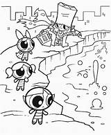 Girls Powerpuff Coloring Pages Puff Power Fun Part sketch template