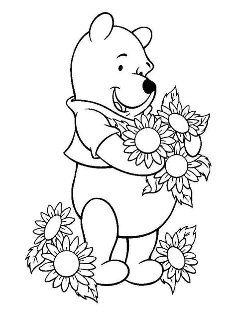 pooh bear coloring pages  printable pooh bear coloring pages