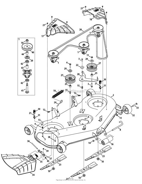 craftsman riding mower deck parts diagram reviewmotorsco