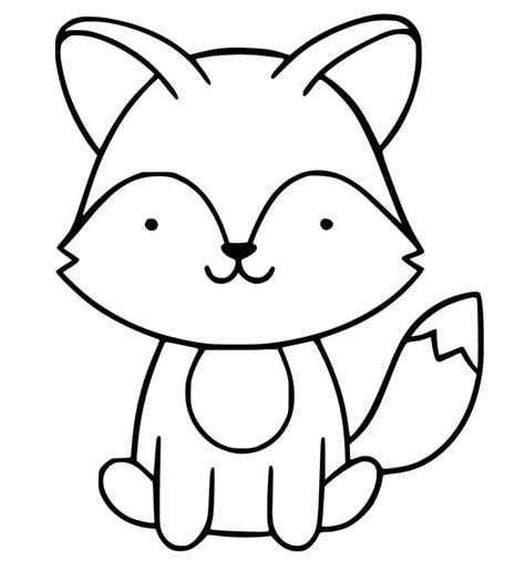fox coloring pages  printable coloring pages  kids
