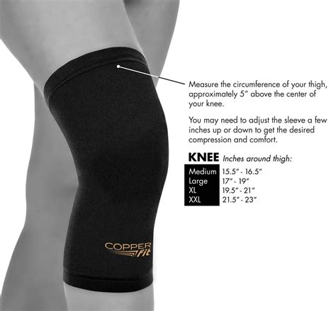 copper fit original recovery knee sleeve bsa soar