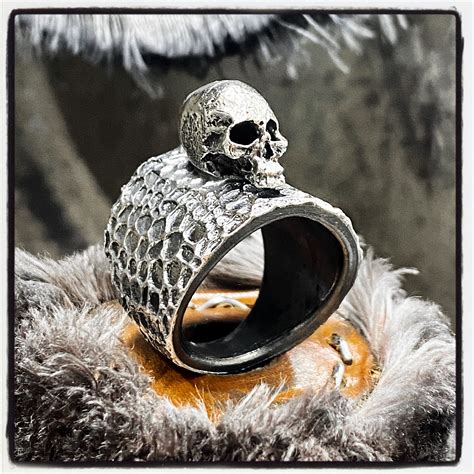 sterling silver skull ring luxury skull ring gold skull ring silver