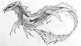 Sea Serpent Drawing Dragons Dragon Head Concept sketch template