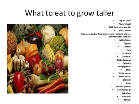 eat  grow taller