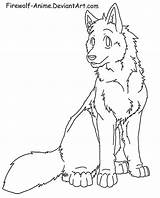 Lineart Firewolf Sit Wolves Hawk Fs70 Fc01 sketch template