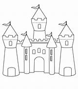 Castle Coloring Pages Printable Advertisement Colouring Coloringpagebook Template Book sketch template