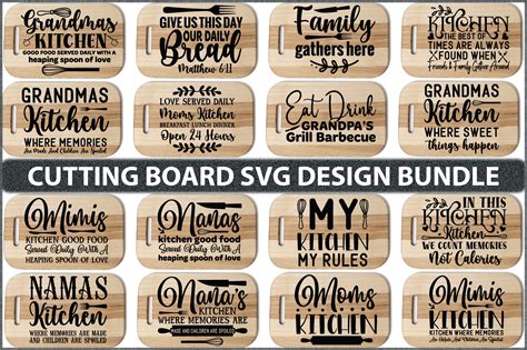 cutting board quotes svg bundle graphic  sublimation creative