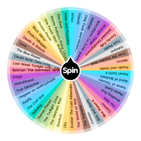 top   tv series spin  wheel app
