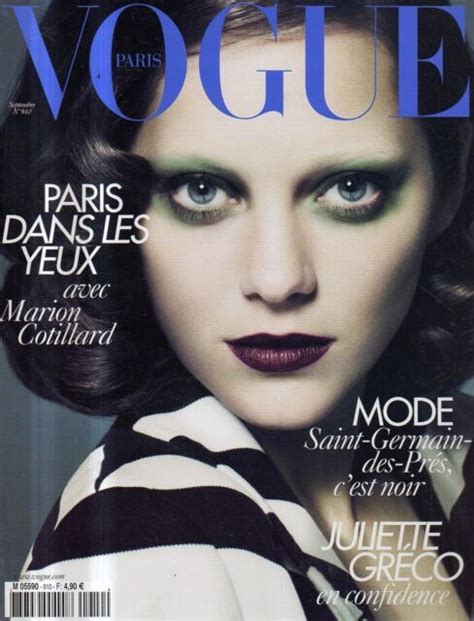 French Magazine Vogue Paris N°910 Marillon Cotillard Juliette Greco