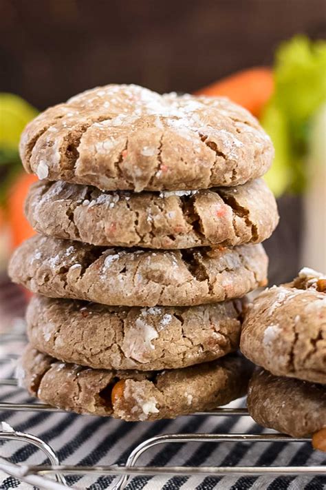 carrot cake cookies   cake mix pitchfork foodie farms
