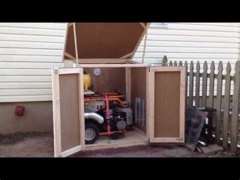 outdoor enclosure  portable generator youtube