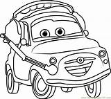 Cars Coloring Luigi Pages Color Coloringpages101 Kids Printable Getcolorings Online sketch template