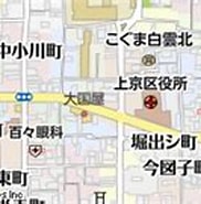 Image result for 京都府京都市上京区東日野殿町. Size: 182 x 99. Source: www.mapion.co.jp