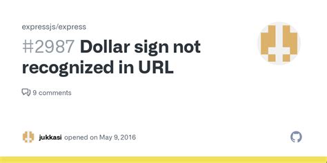 dollar sign  recognized  url issue  expressjsexpress