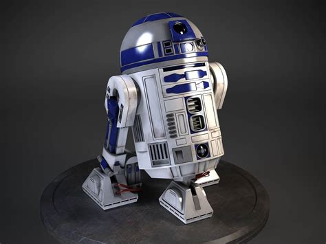 droid star wars  model rigged cgtrader