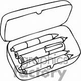 Pencil Clipart Case Cases Clip Clipground Outline sketch template