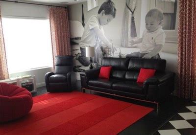 desain ruang tamu modern indah merah putih blog koleksi