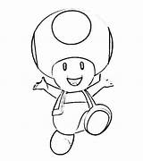 Toad Pages Nintendo Mario Coloring Drawing Template sketch template