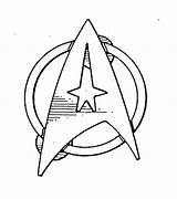 Trek Clipart Starship Ausmalbilder Kirk Badges Stars Raumschiff Tng Malvorlage sketch template