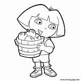Dora Coloring Pages Tv Printable Print Color sketch template