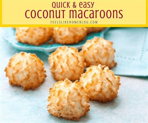 the best coconut macaroon recipe easy gluten free cookies