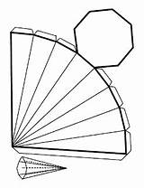 Cuerpos Geometricas Armar Piramide Geometricos Recortar Maestros Educativo Geométricas Guardado Pirámide Octagonal Poliedro Lados sketch template