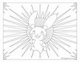 Plusle Volbeat Windingpathsart sketch template