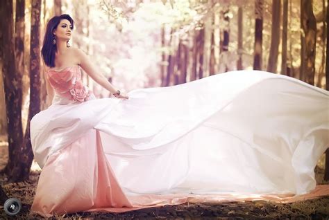 the lost fairy by dewanggapratama beautiful billowing rose pink and white gown billowy