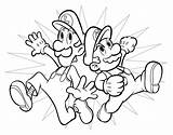 Mario Coloring Pages Bross sketch template