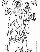 St Patrick Coloring Ireland Christianity Himself Imported Patron Saint Said He Man Who sketch template