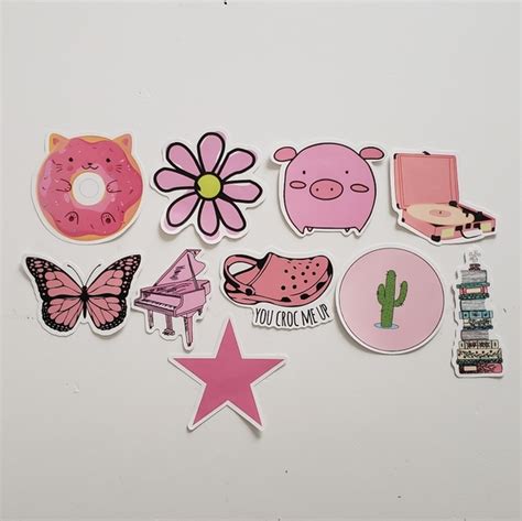 accessories  pcs pink stickers poshmark