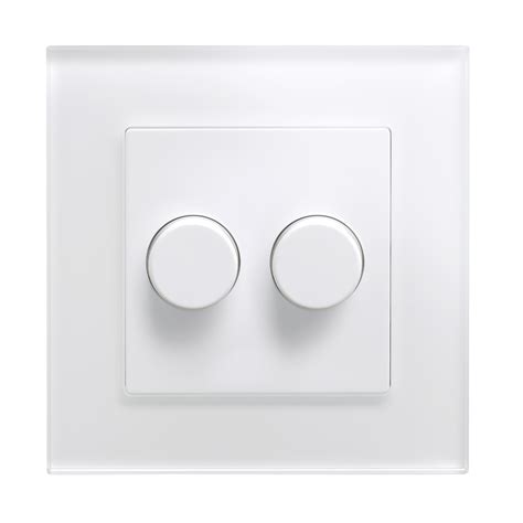 crystal pg  rotary led dimmer switch   white retrotouch designer light switches plug