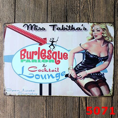 30x20cm Pin Up Vintage Home Decor Tin Sign For Wall Decor Metal Sign