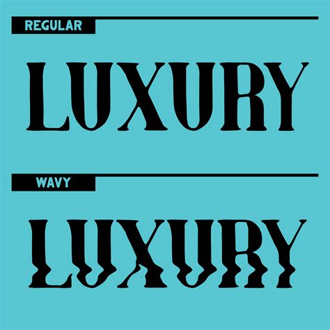 luxury label font kern club