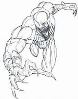 Venom Hulk sketch template