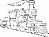 Century Coloring 19th Locomotive American Typical Practice Train Drawings sketch template