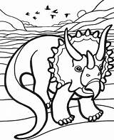 Triceratops Coloring Pages Colouring Boys sketch template