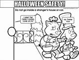 Halloween Safety Coloring Pages Resolution Colouring Medium sketch template