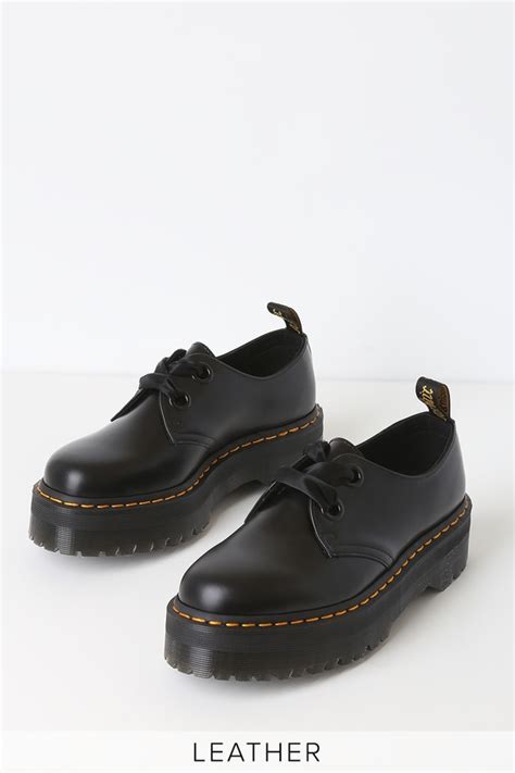 dr martens holly black buttero leather boots ankle boots lulus