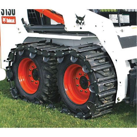 tracksplus steel skid steer tracks  bobcat       pair model