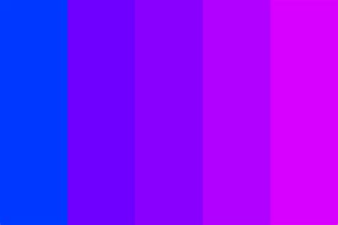 Blue To Purple To Pink Color Palette