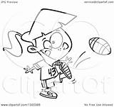 Girl Kicking Tom Football Boy Illustration Cartoon Toonaday Royalty Clipart Lineart Outline Vector 2021 sketch template