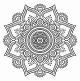 Mandalas sketch template