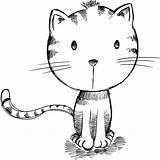 Whiskers Drawing Getdrawings Cat Step sketch template