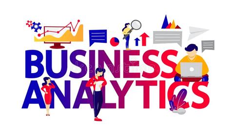 data analysis concept idea of business strategy stock vector