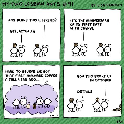 drawn to comics my two lesbian ants gives us four perfectly gay